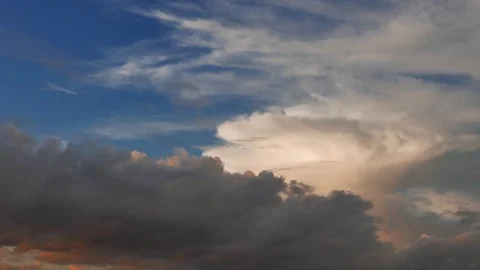 Colorful Cloud Hyperlapse Stock Footage 77149689