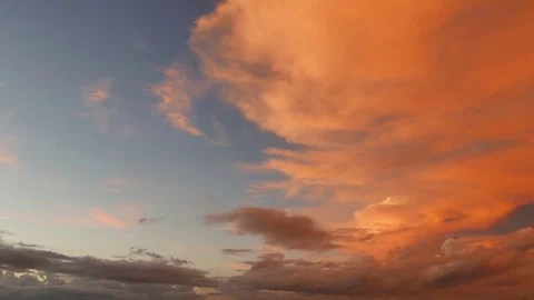 Colorful Cloud Hyperlapse Stock Footage 77149805