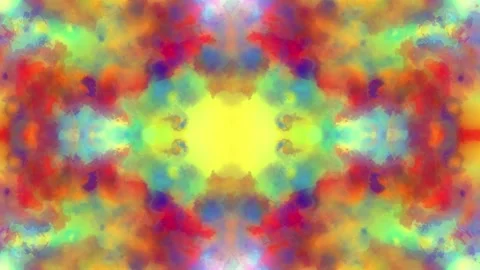 Colorful Cloud Party Matrix 4K Loop Stock Footage 307134777