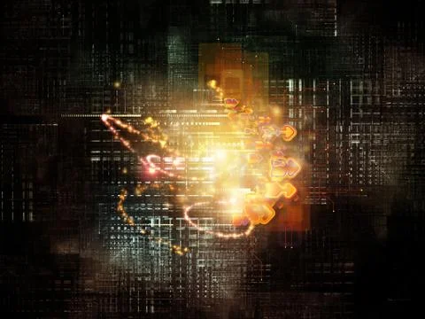 Colorful Cloud Technology 库存插图