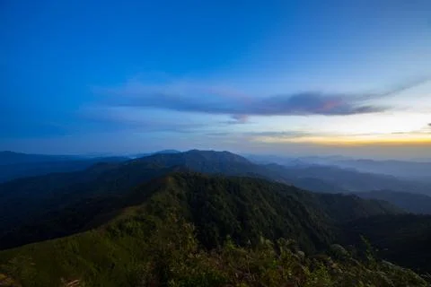 Colorful clouds at dawn Stock Photos