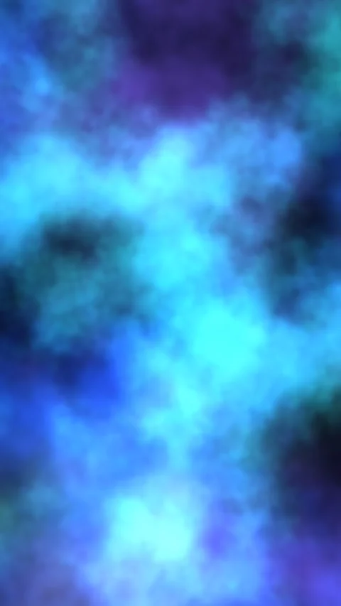 Colorful clouds drift through a gentle, flowing abstract field Video stock 329900818