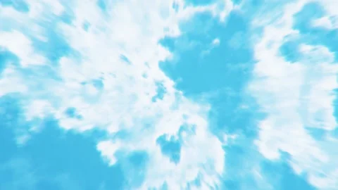 Colorful clouds float across the azure sky Stock Footage 303672675