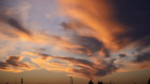 Colorful clouds Stock Footage 87646994