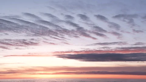 Colorful Clouds Passing In The Evening Sky Stock Footage 241429133
