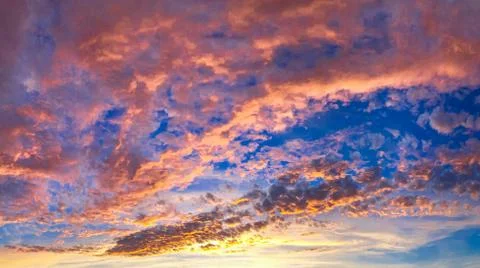 Colorful clouds. Foto stock