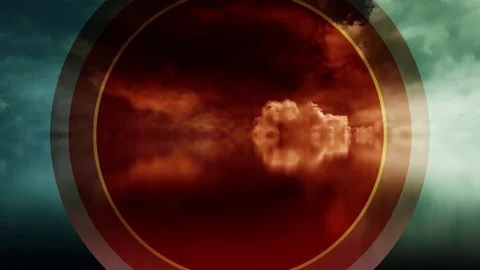 Colorful Clouds Reflections Stock Footage 73044937