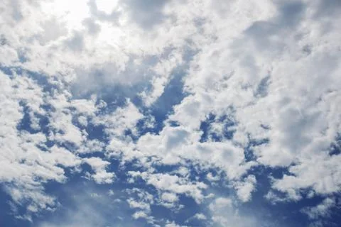 Colorful clouds on sky. Stock Photos