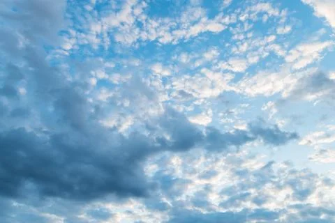 Colorful clouds in the sky Foto stock