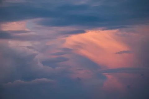 Colorful clouds in sky Stock Photos