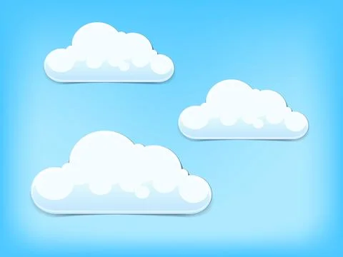 Colorful clouds vector background Stock Illustration