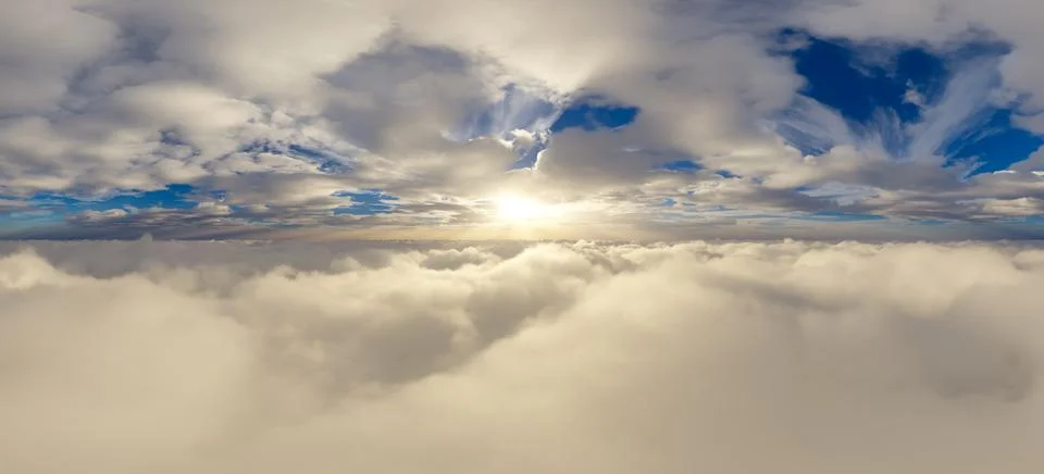 Colorful Cloudscape Background. 3d Rendering. Stock Photos