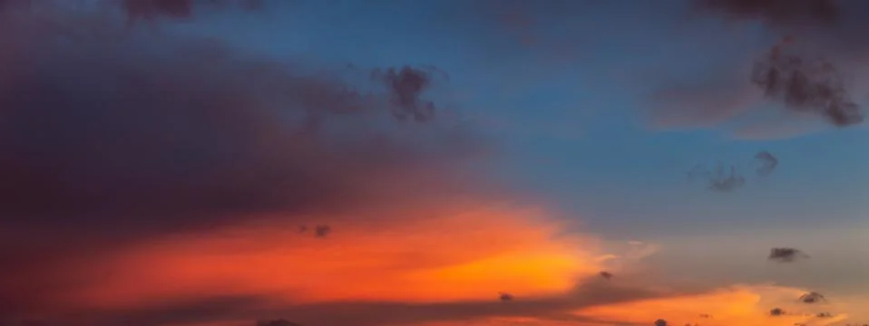 Colorful Cloudscape Background Stock Photos
