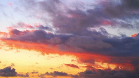 Colorful cloudscape changing in time lapse video in 4k Stock Footage 139012081