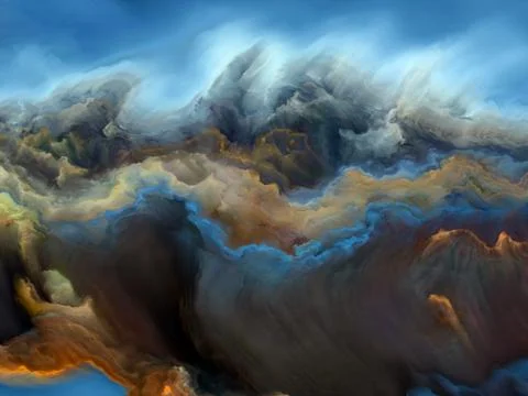 Colorful Cloudscape Illustration