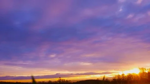 Colorful cloudscape - Timelapse Stock Footage 74491230