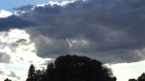 Colorful cloudy sky in the sunset Stock-Footage 76141794