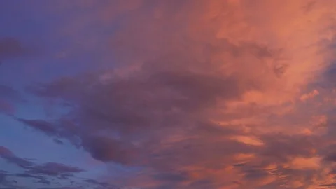 Colorful Cloudy Sky At Sunset Stock Footage 119773180