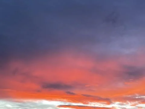 Colorful cloudy sky at sunset. Gradient color. Sky texture, abstract nature.. 스톡 사진