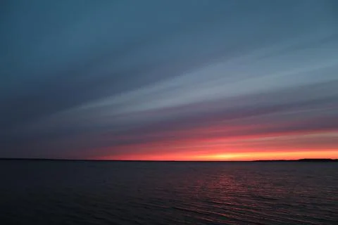 Colorful cloudy sky at sunset. Gradient color. Sky texture. Beautiful abstract Stock Photos