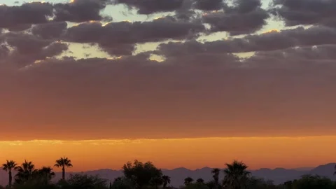 Colorful , Cloudy Sunrise, Background Stock Footage 288231383