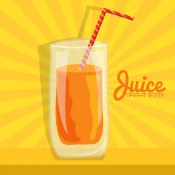 Colorful coctail vector illustration background concept Stock Illustration