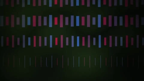 Colorful code matrix background animation. Stockbeeldmateriaal 335349043