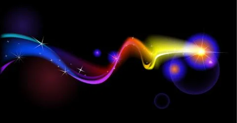 Colorful comet Stock Illustration