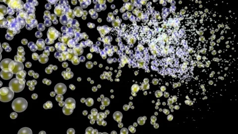 Colorful Comet of Orbs Stock-Footage 327529047