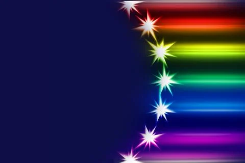 Colorful comets Stock Photos