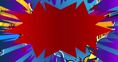 Colorful Comic Book Backdrop Stock-Footage 168744246