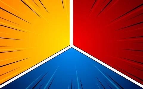 Colorful comic book page panel background. vector illustration EPS 10. Stock Illustration