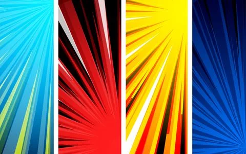 Colorful comic page background in pop art style. Vector illustration. 스톡 일러스트
