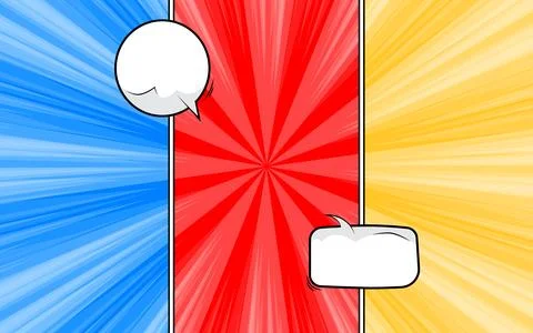 Colorful comic page background in pop art style. Vector illustration. 스톡 일러스트