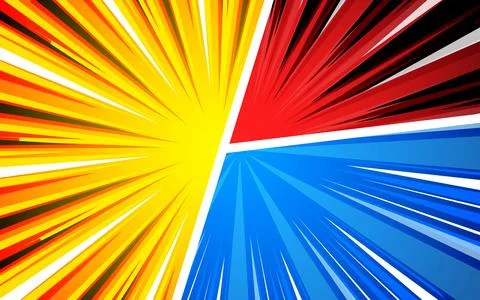 Colorful comic pop art background template. 스톡 일러스트