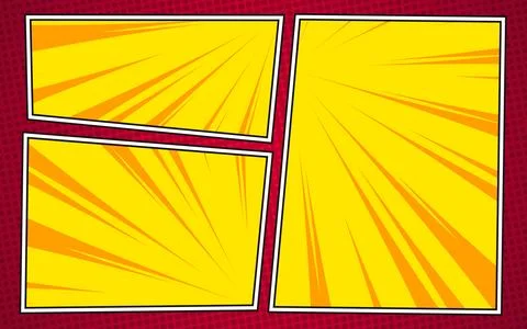 Colorful comic pop art background in retro style Stock Illustration