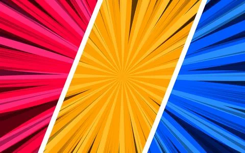 Colorful comic pop art background in retro style Stock Illustration