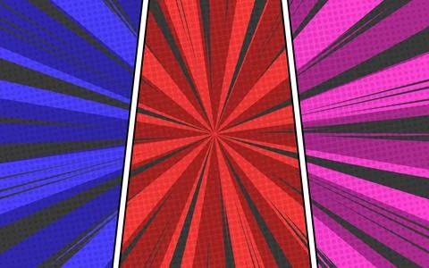 Colorful comic pop art background in retro style Stock Illustration