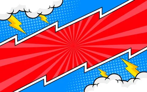 Colorful comic pop art background in retro style 스톡 일러스트