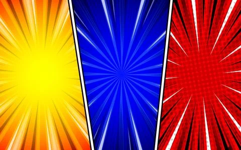 Colorful comic pop art page background 스톡 일러스트