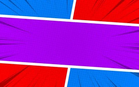 Colorful comic scene set background design. Stock Illustration