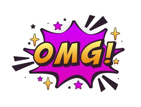 Colorful comic speech bubble expressing an idea of surprise Stock-Illustration