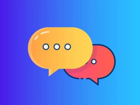 Colorful Comment Stock Illustration