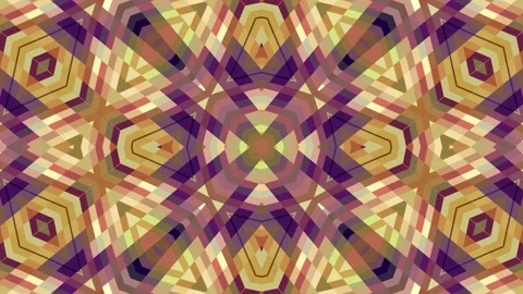 Colorful Complex Pixel Symmetric Geometric Pattern Background Loop Stock Footage 168612853