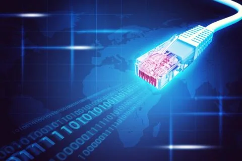Colorful computer cable Stock Illustration