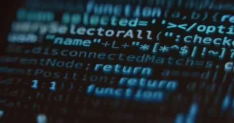 Colorful computer code for web development purposes Stock Footage 321751973