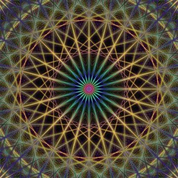 Colorful computer generated fractal background Stock Illustration
