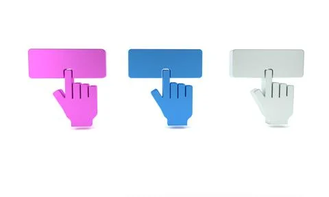 Colorful Computer keyboard icon isolated on white background. PC component .. Stock-Illustration