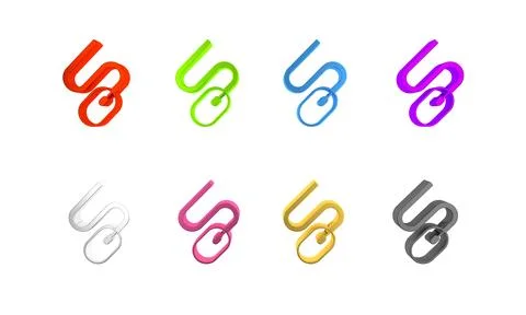 Colorful Computer mouse icon isolated on white background. Optical with whe.. 스톡 일러스트