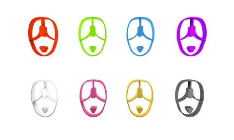 Colorful Computer mouse icon isolated on white background. Optical with whe.. 스톡 일러스트
